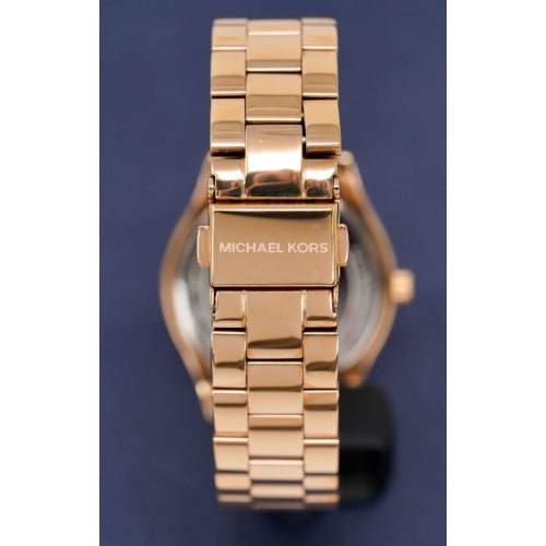 Michael Kors Ladies Mini Slim Runway Rose Gold Watch - MK3205 - Image 4
